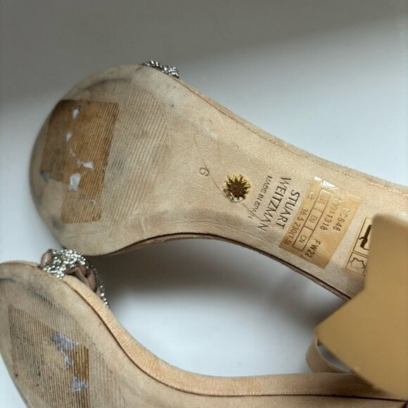 Stuart Weitzman Nearlynude Highshine Sandals - Picture 5 of 5